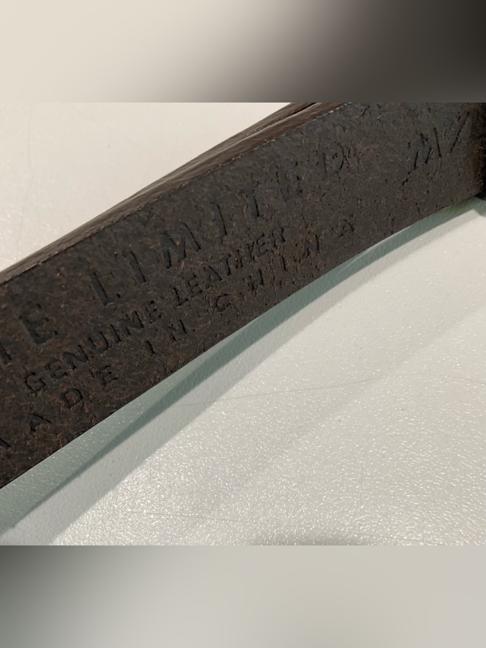 🌺🌺 The Limited Genuine Leather Belt Brown Stainless Buckle, M/L - Picture 2 of 5